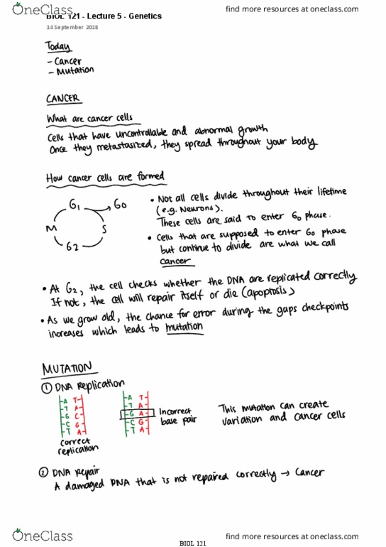 BIOL 121 Lecture 5: BIOL 121-Lecture 5 (Genetics) cover image