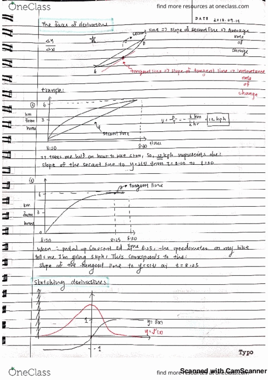 MATH 102 Lecture 5: Maths 102 note: Derivatives and continuity cover image