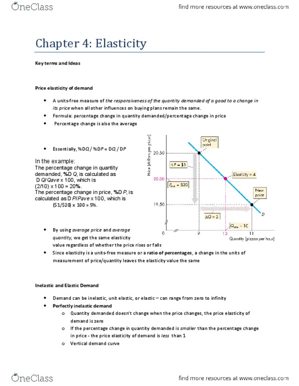 ECON101 Chapter 4: Chapter 4 - Elasticity.docx thumbnail
