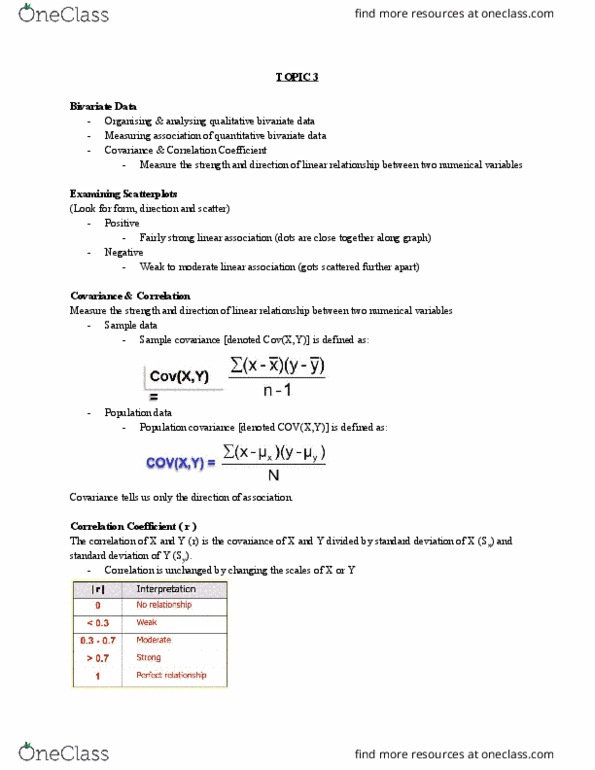 BSB123 Lecture Notes - Lecture 3: Sample Space, Conditional Probability, Standard Deviation thumbnail