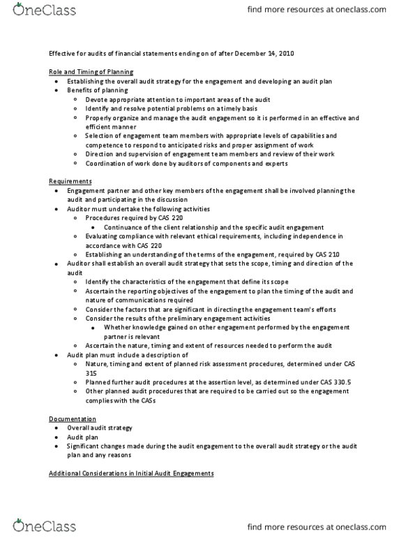 AFM202 Chapter Notes - Chapter 2: Audit Evidence, Financial Statement thumbnail