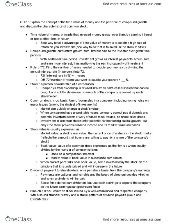 UGBA 10 Chapter Notes - Chapter 4: Electronic Communication Network, Initial Public Offering, Market Capitalization thumbnail