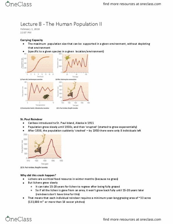 Biology 2485B Lecture Notes - Lecture 8: Carrying Capacity, Barry Commoner, Lichen thumbnail