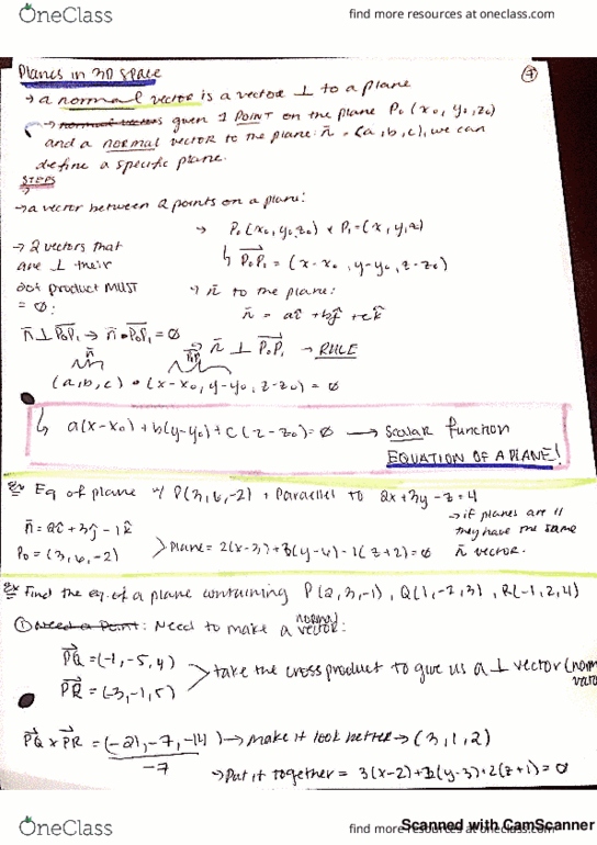 MATH 241 Lecture 18: plane vector review thumbnail