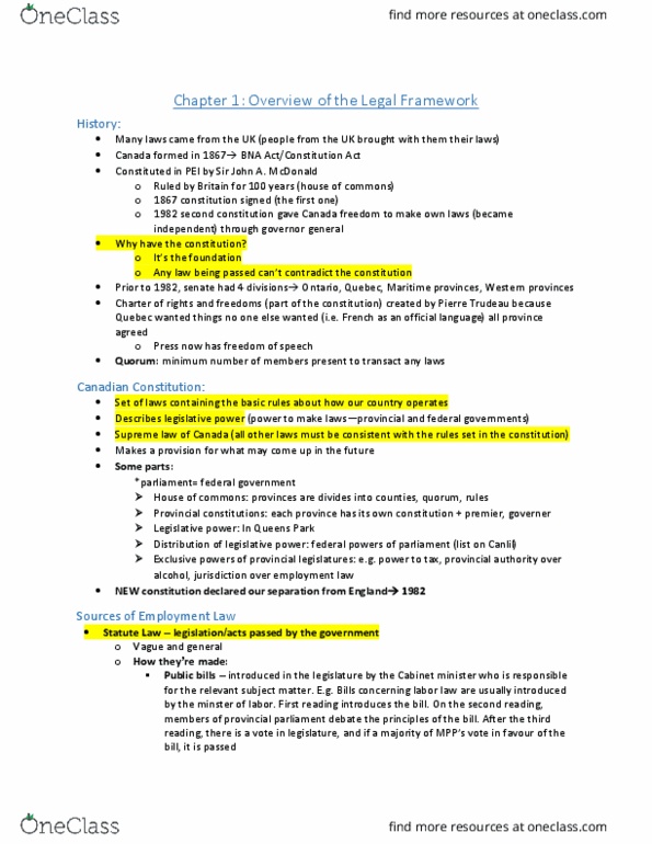 HROB 3050 Chapter Notes - Chapter 1: Freedom Of Movement, Transact, Canada Pension Plan thumbnail