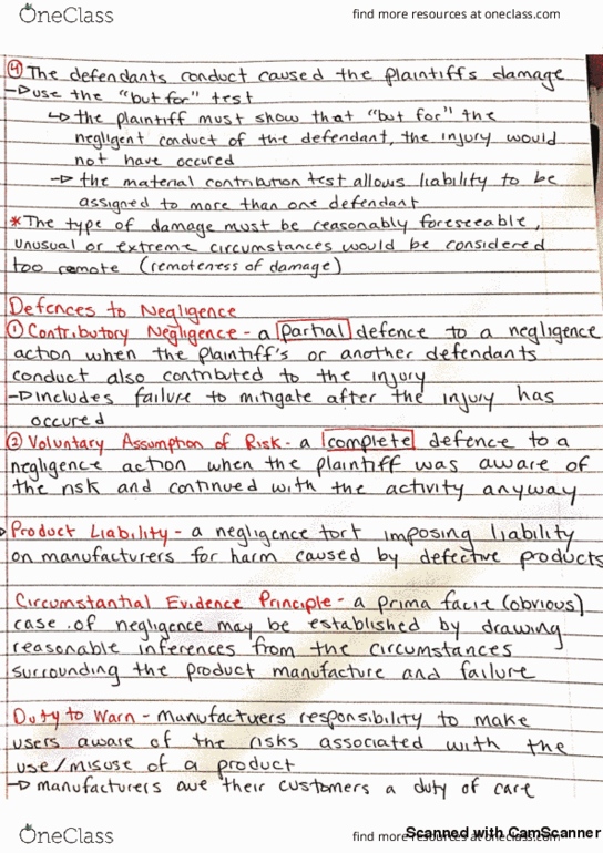 BU231 Chapter 4: The Law of Torts thumbnail