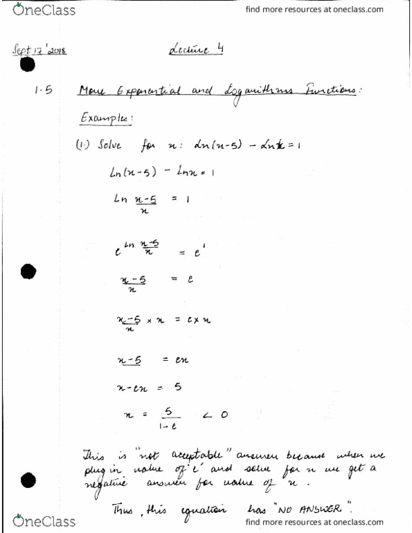 MAT135Y5 Lecture 4: MAT135Y5 lecture 4-TRIGNOMETRIC FUNCTIONS cover image