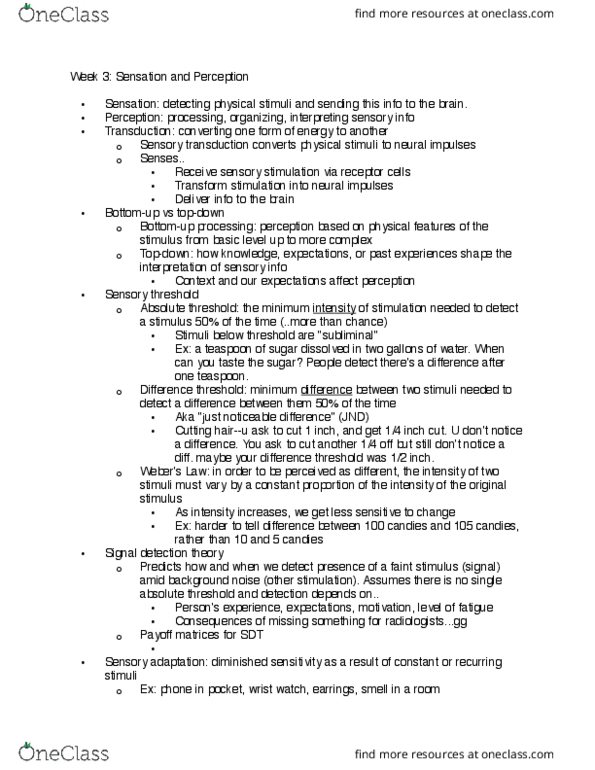 PSYCH 10 Lecture Notes - Lecture 3: Prosopagnosia, Achromatopsia, Railways Act 1921 thumbnail