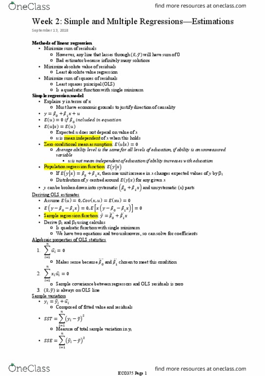 ECO375H1 Lecture Notes - Lecture 2: Quadratic Function, Population Model, Ceteris Paribus thumbnail