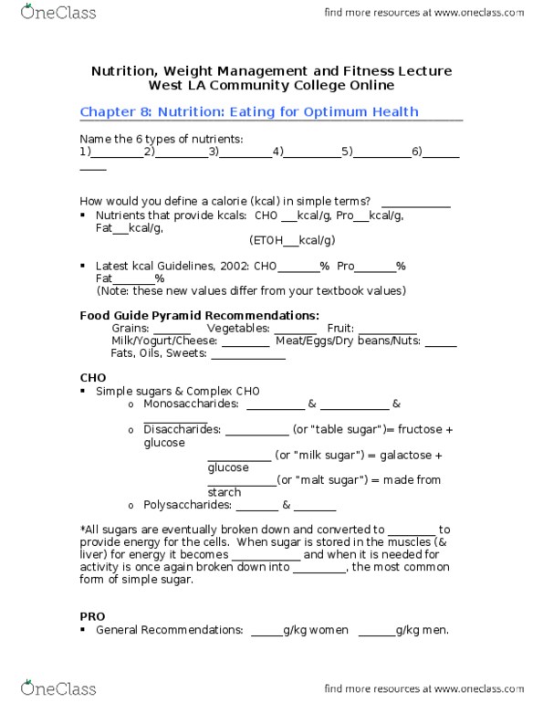 ANTH 005 Chapter Notes -Food Pyramid (Nutrition), Maltose, Monosaccharide thumbnail