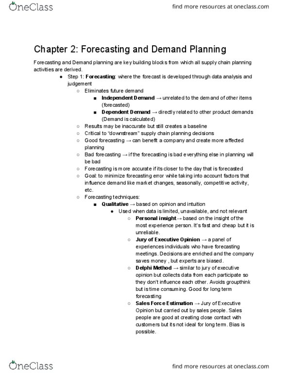 33:799:301 Lecture Notes - Lecture 4: Time Series, Business Cycle, Dependent And Independent Variables thumbnail