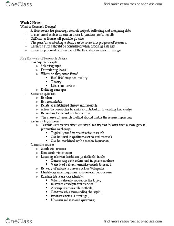 CMN 3103 Chapter Notes - Chapter 1: Research Question, Internal Validity, Academic Freedom thumbnail