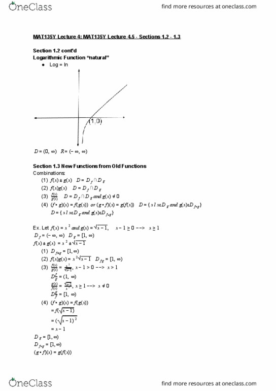 MAT135Y5 Lecture Notes - Lecture 4: If And Only If cover image