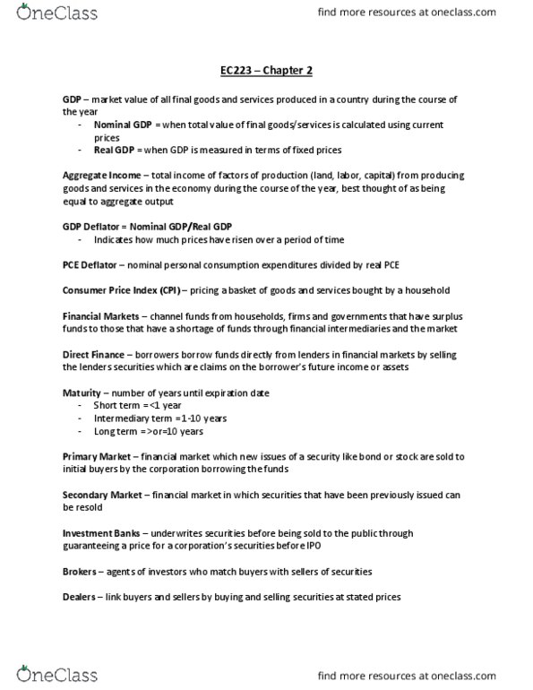 EC223 Lecture Notes - Lecture 21: Accrued Interest, Commercial Paper, Corporate Bond thumbnail