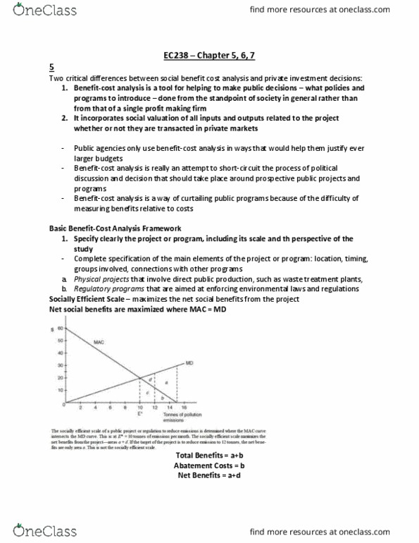 EC238 Lecture Notes - Lecture 16: Weighted Arithmetic Mean, Real Interest Rate, Social Discount Rate thumbnail