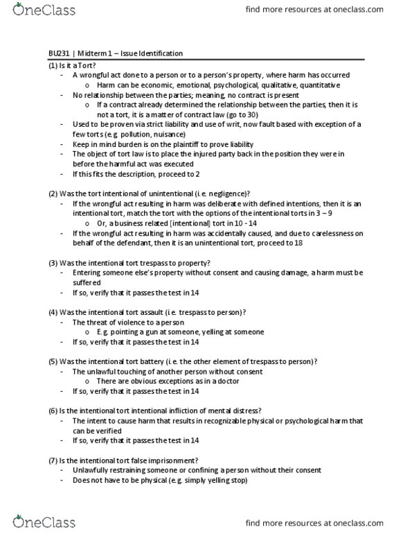 BU233 Lecture Notes - Lecture 6: Liquidated Damages, Ultra Vires, Frustration Of Purpose thumbnail