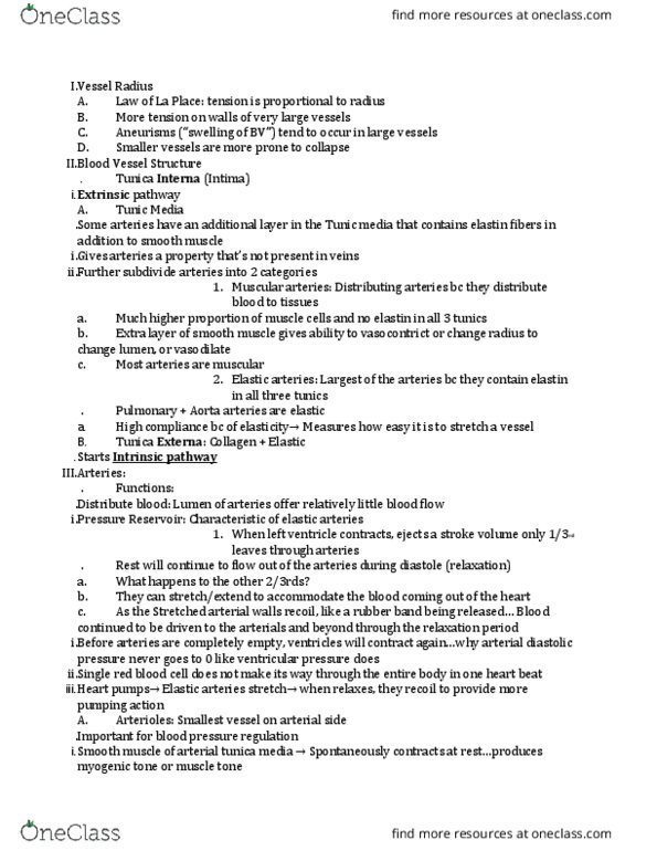 AH 2330 Lecture Notes - Lecture 11: Skeletal Muscle, Muscle Tone, Arteriole thumbnail