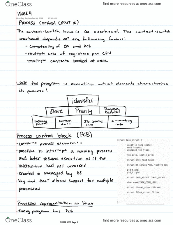 COMP 3500 Lecture 4: Week 4 process control thumbnail