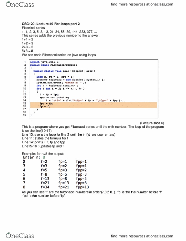 CSC 120 Lecture 9: For Loops part2 thumbnail