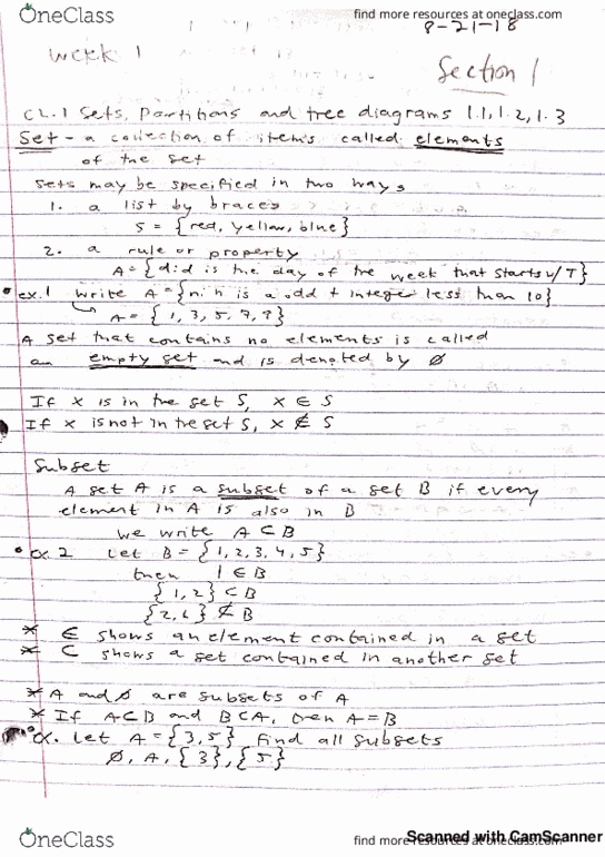 MATH-M 118 Lecture 1: 1.1 Review of Sets and Set Operations cover image