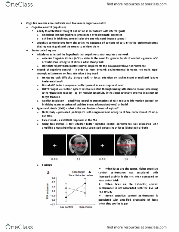 PSYC30018 Lecture Notes - Spring 2018 Lecture 13 - Norepinephrine, Citalopram, Neuroimaging thumbnail