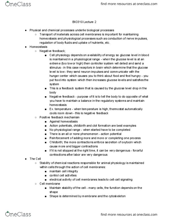 BIO310H5 Lecture 3: BIO310 Lecture 2 thumbnail