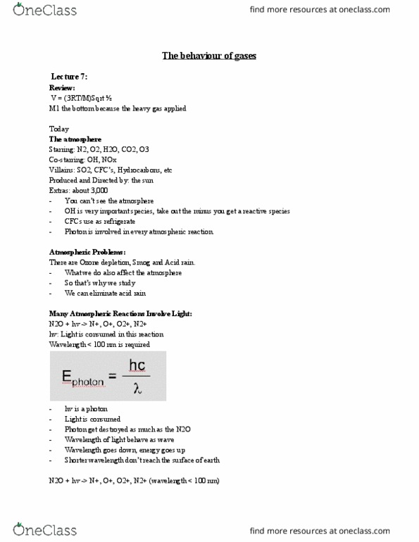 CHEM 1001 Lecture 7: General chemistry lecture notes cover image