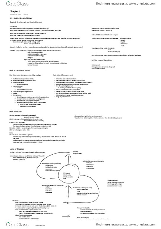 INTST101 Chapter Notes - Chapter 1: Non-Governmental Organization, North South Mrt Line, Occupy Movement thumbnail