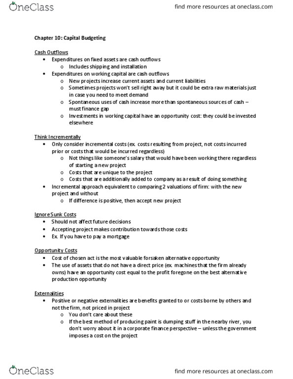 BU393 Lecture Notes - Fall 2018 Lecture 4 - Cash flow, Weighted arithmetic mean, Discount window thumbnail