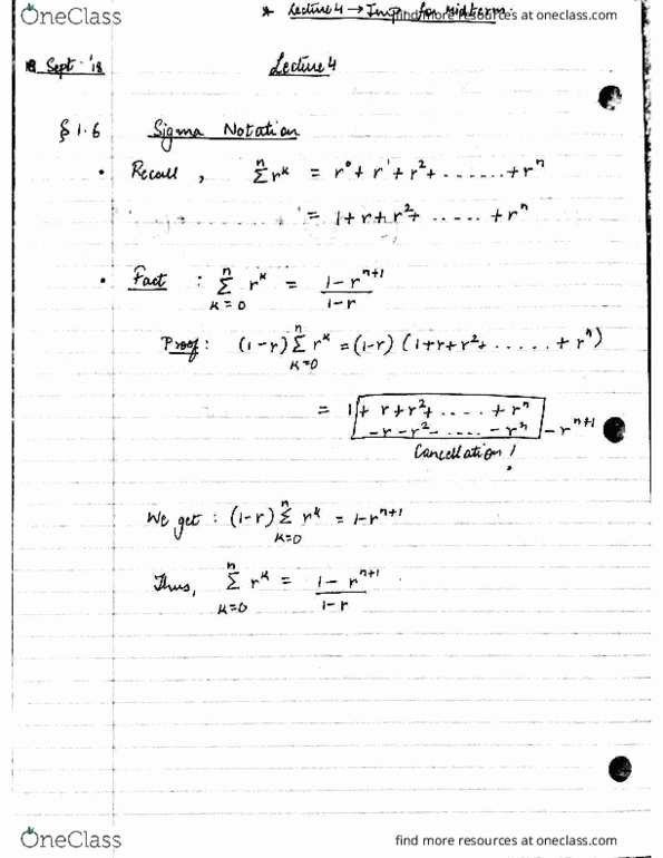 MAT133Y5 Lecture 4: MAT133Y5 LECTURE 4- SIGMA NOTATION CONTINUE AND CHAPTER 2 FINANCIAL MATH cover image