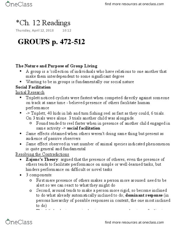 PSYC 308 Chapter 12: Ch. 12 Readings thumbnail