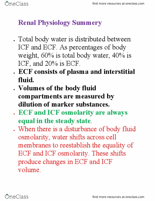 BIO 212 Lecture Notes - Summer 2018 Lecture 8 - Ascending limb of loop of Henle, Collecting duct system, Aldosterone thumbnail