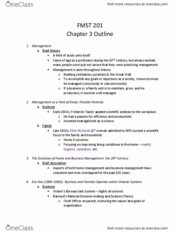 FMST 201 Lecture Notes - Fall 2018 Lecture 3 - Cash flow, Job sharing, Voluntary childlessness thumbnail