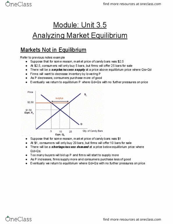 ECON 1B03 Chapter Notes - Fall 2018 Chapter 3 - Economic equilibrium thumbnail