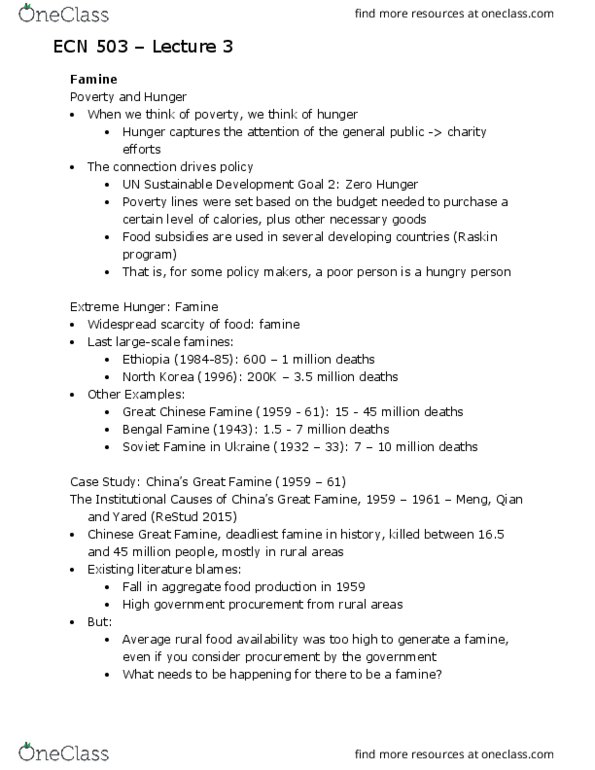 ECN 503 Lecture Notes - Fall 2018 Lecture 3 - Micronutrient deficiency, Giffen good, Micronutrient thumbnail