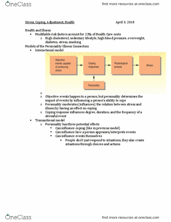 PSYC 2600 Lecture 9: Stress, Coping Mechanisms thumbnail