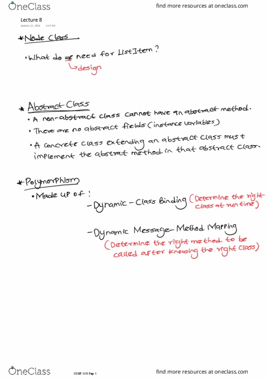 COMP 2150 Lecture 8: Lecture 8 thumbnail