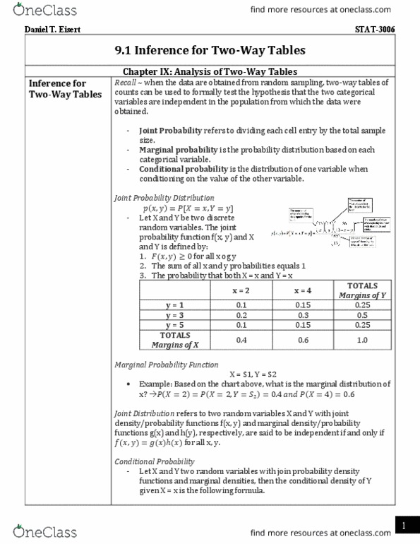 STAT 3006 Lecture Notes - Fall 2018 Lecture 2 - Null hypothesis, Dependent and independent variables, Descriptive statistics thumbnail