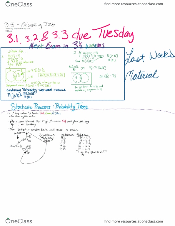 MATH-M 118 Lecture 5: Thursday, September 20th Lecture Notes cover image