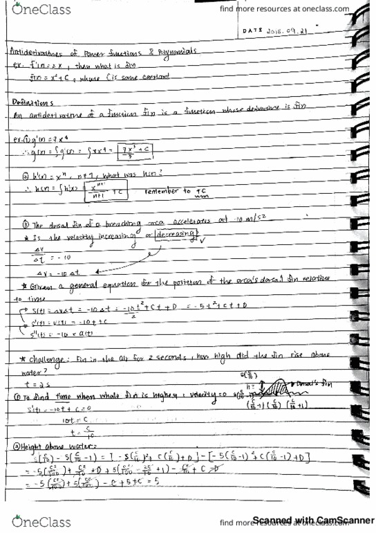 MATH 102 Lecture 8: Antiderivatives, Product rule & Quotient Rule, Chain Rule cover image