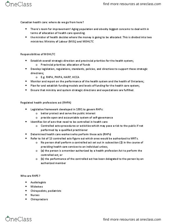 MEDRADSC 1F03 Lecture Notes - Lecture 17: Outline Of Health Sciences, Dietitian thumbnail