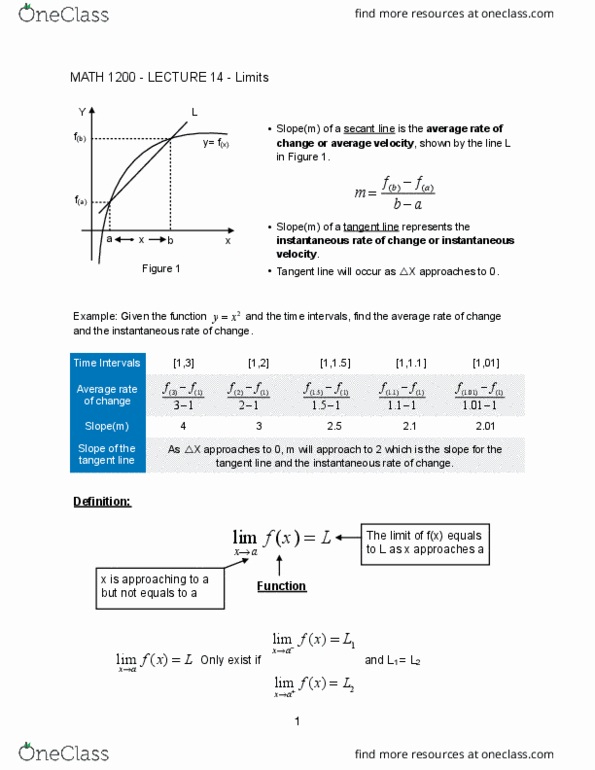 MATH-1200 Lecture 14: MATH 1200-LECTURE 14- Limits thumbnail