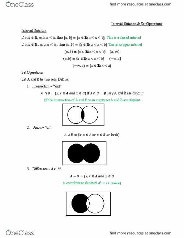 MAT102H5 Lecture Notes - Lecture 8: Empty Set cover image