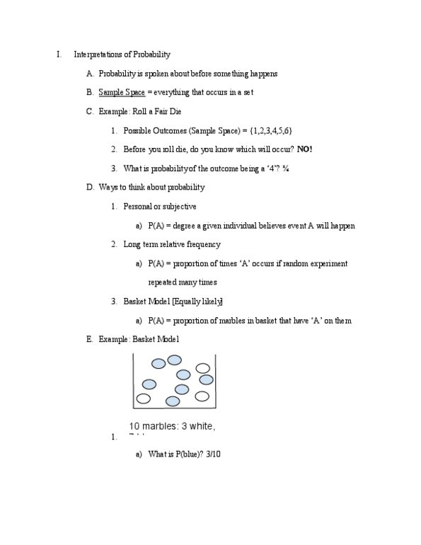 STATS 250 Lecture Notes - Lecture 6: Sample Space, Stellar Population cover image