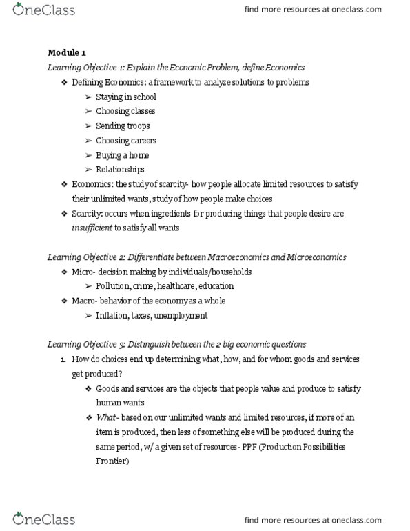 ECON-E 201 Lecture Notes - Lecture 1: Regional Policy Of The European Union, Marginal Utility, Jaywalking thumbnail