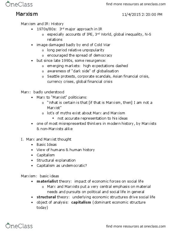 POL 2103 Lecture Notes - Lecture 3: 1997 Asian Financial Crisis, Currency Crisis, International Inequality thumbnail