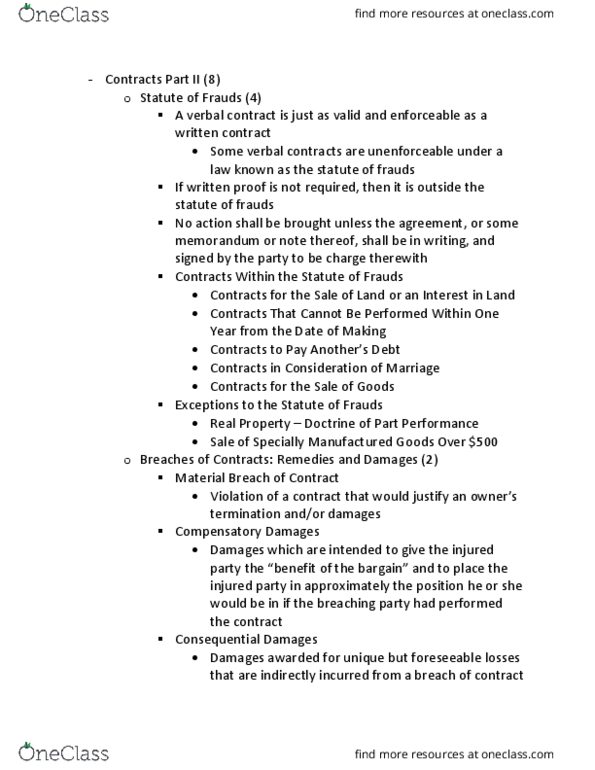 RMI-4420 Lecture Notes - Lecture 3: Insurance Bad Faith, Personal Rights thumbnail