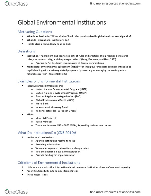 GVPT 306 Lecture 7: Global Environmental Institutions thumbnail