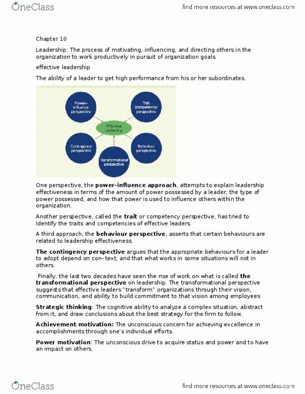 MGM101H5 Chapter Notes - Chapter 10: Strategic Thinking thumbnail