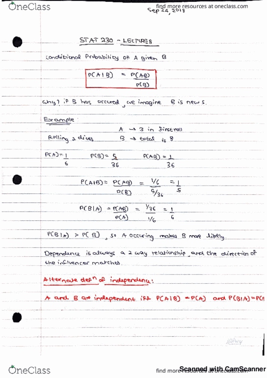 STAT230 Lecture 8: Lecture 8 cover image